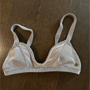 Billabong Striped Bikini Top